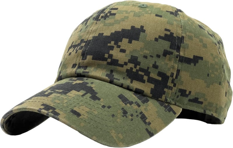 Utmost Unisex Classic Low Profile Cotton Baseball Cap Plain Blank Camoflauge Soft Unconstructed Adjustable Size Dad Hat - Image 1